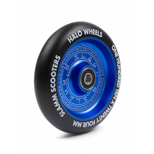 Slamm Halo Wheels (Blue) 110 nuo Slamm Ratukai triukiniams (Wheels)   Triukiniams paspirtukams 