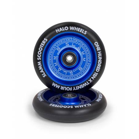 Slamm Halo Wheels (Blue) 110 nuo Slamm Ratukai triukiniams (Wheels)   Triukiniams paspirtukams 
