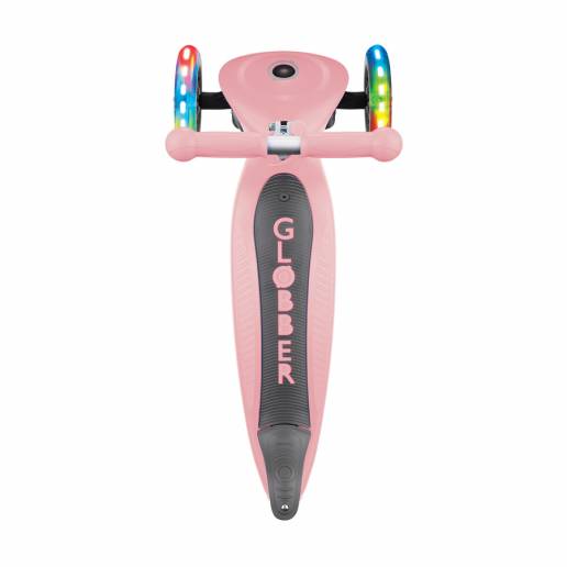 Globber GO-UP Foldable Plus Lights / Deep Pastel Pink nuo Globber