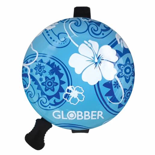 Globber paspirtuko skambutis / Pastel Blue Flowers nuo Globber