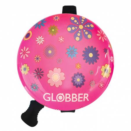 Globber paspirtuko skambutis / Deep Pink Flowers nuo Globber