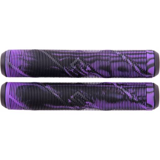 Striker Thick Logo Grips (Black/Purple) nuo Striker Rankenos (Grips)   Triukiniams paspirtukams