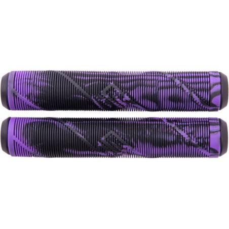 Striker Thick Logo Grips (Black/Purple) nuo Striker Rankenos (Grips)   Triukiniams paspirtukams