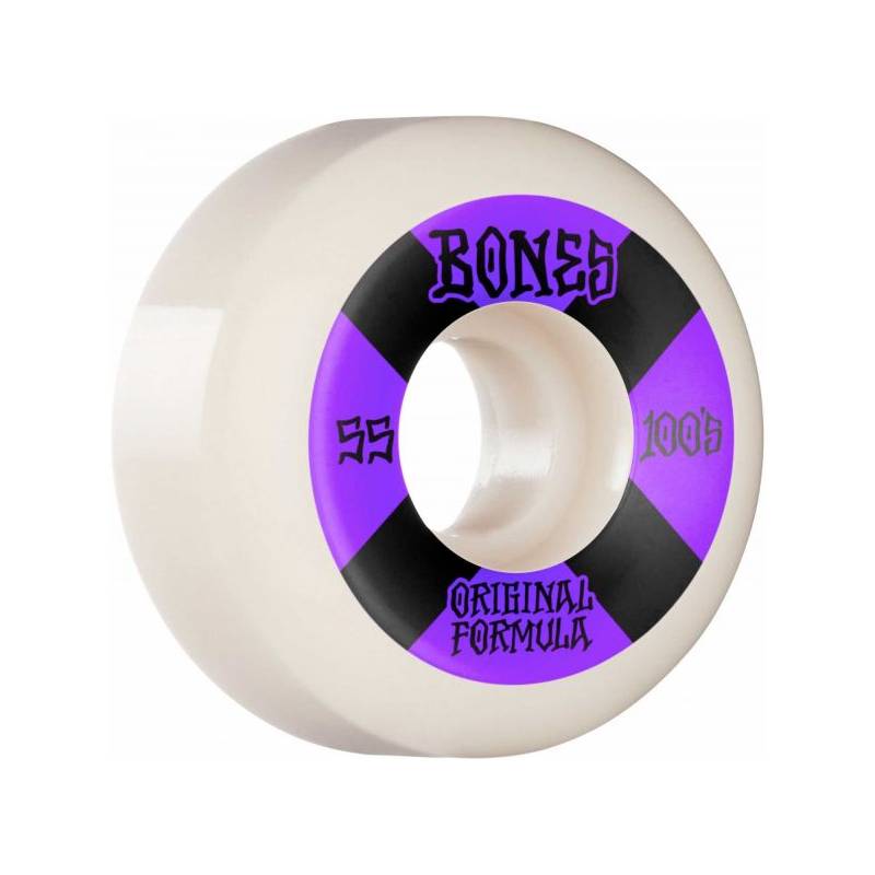 Bones Wheels OG Formula Skateboard Wheels 100A 55mm V5 Sidecut White nuo Bones Ratukai   Riedlentėms