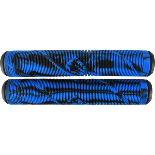 Striker Thick Logo Grips (Black/Blue) nuo Striker Rankenos (Grips)   Triukiniams paspirtukams