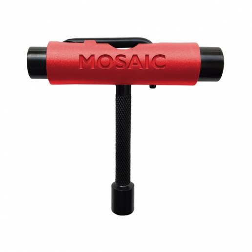 Riedlenčių priežiūros įrankis Mosaic Skate T Tool 6-in-1 Red nuo Mosaic Riedlentėms   Atsarginės dalys 